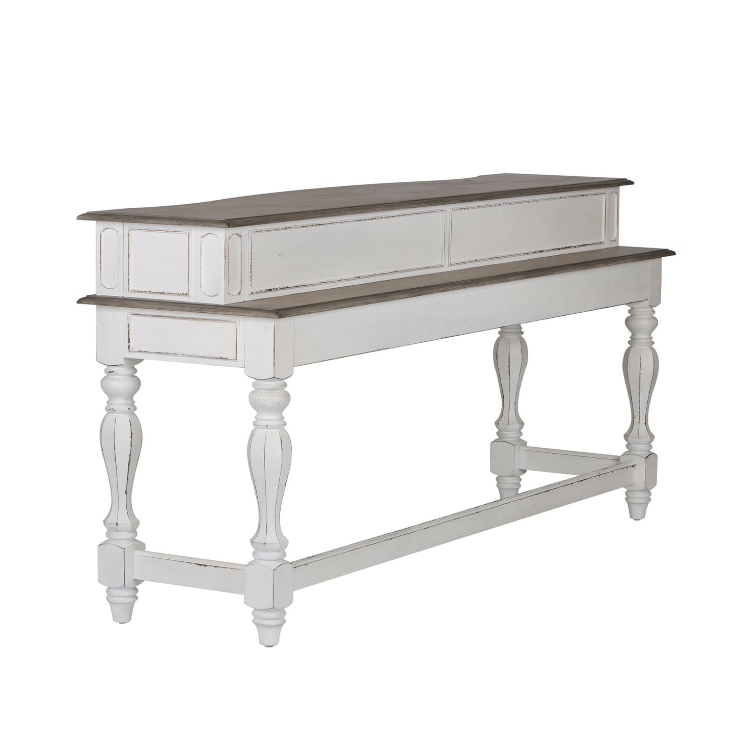 Magnolia Manor - Console Bar Table - White - Hornell Furniture Outlet