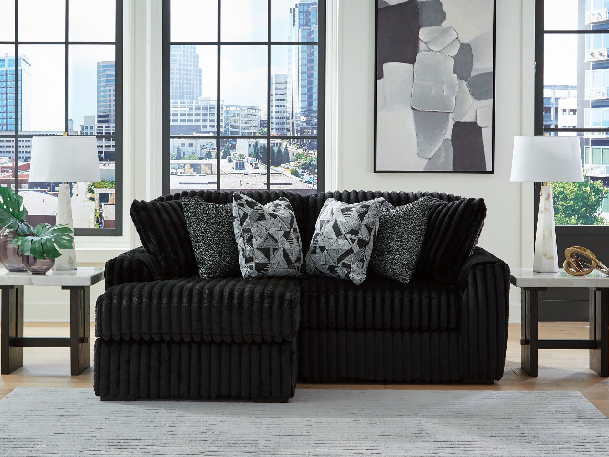 Midnight - Madness - Sectional - Hornell Furniture Outlet