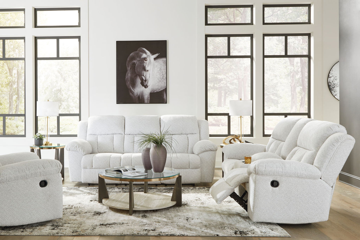 Frohn - Reclining Living Room Set - Hornell Furniture Outlet