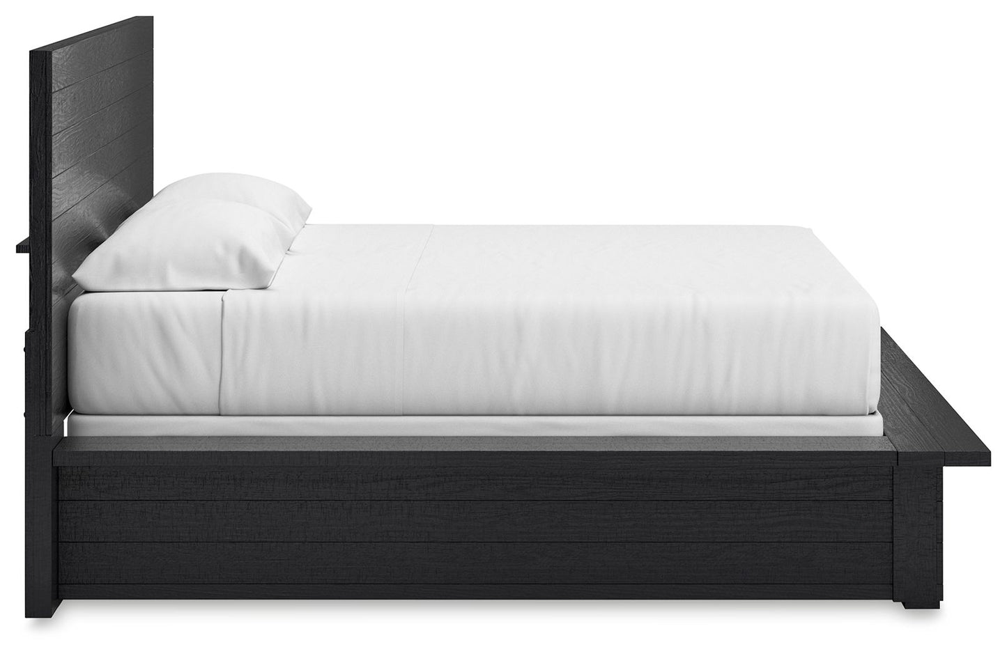Londer - Black - King Panel Bed - Hornell Furniture Outlet
