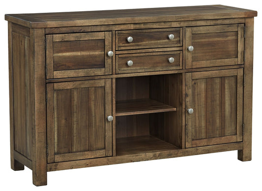 Moriville - Grayish Brown - Dining Room Server - Hornell Furniture Outlet