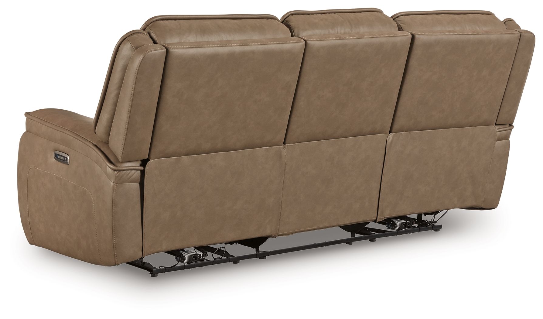 Glencroft - Power Reclining Sofa With Adjustable Headrest - Sahara - Hornell Furniture Outlet