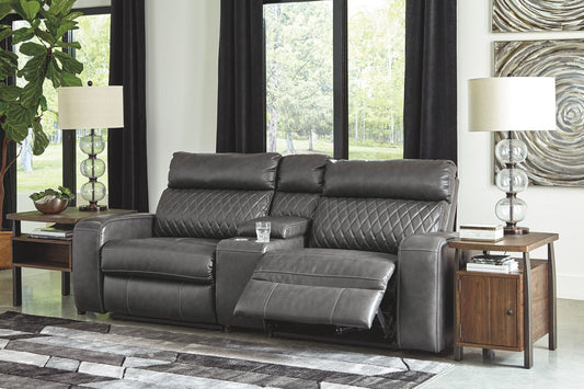 Samperstone - Power Reclining Sectional - Hornell Furniture Outlet