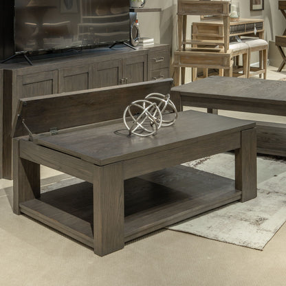 Lennox Hill - Lift Top Cocktail Table - Dark Brown - Hornell Furniture Outlet