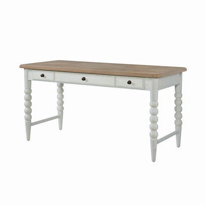 Turnberry Park - Writing Desk - Washed White & Toasted Oat - Hornell Furniture Outlet