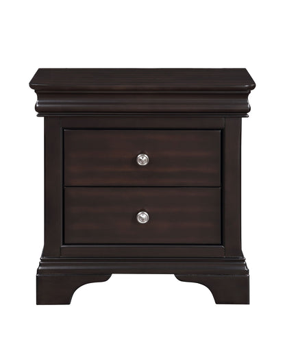 Dominique - Nightstand - Dark Brown - Hornell Furniture Outlet
