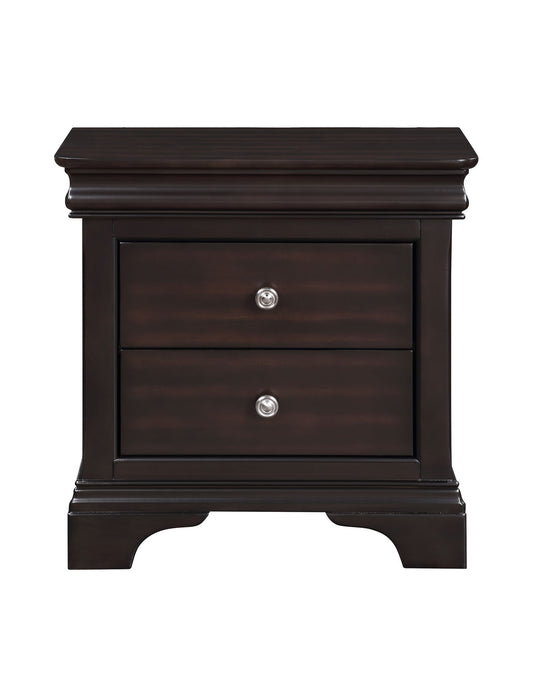 Dominique - Nightstand - Dark Brown - Hornell Furniture Outlet