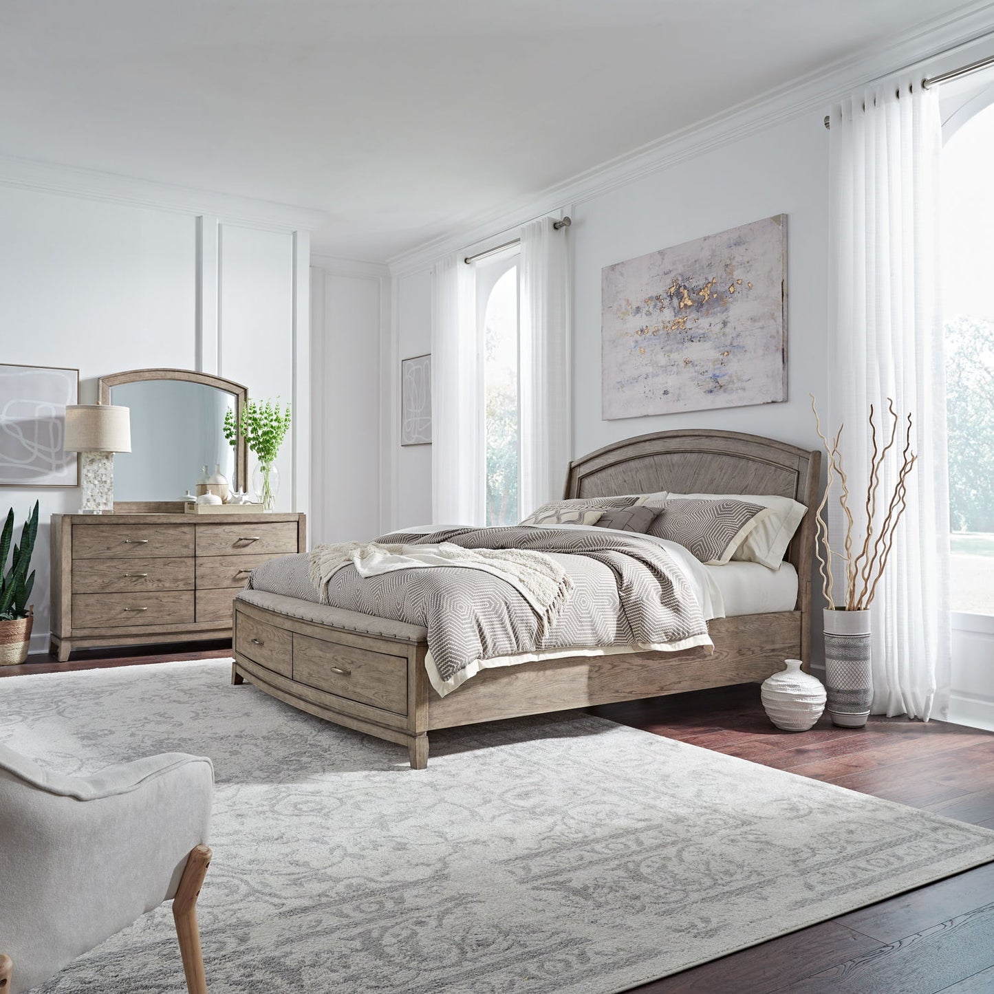 Avalon - Panel Bedroom Set - Hornell Furniture Outlet