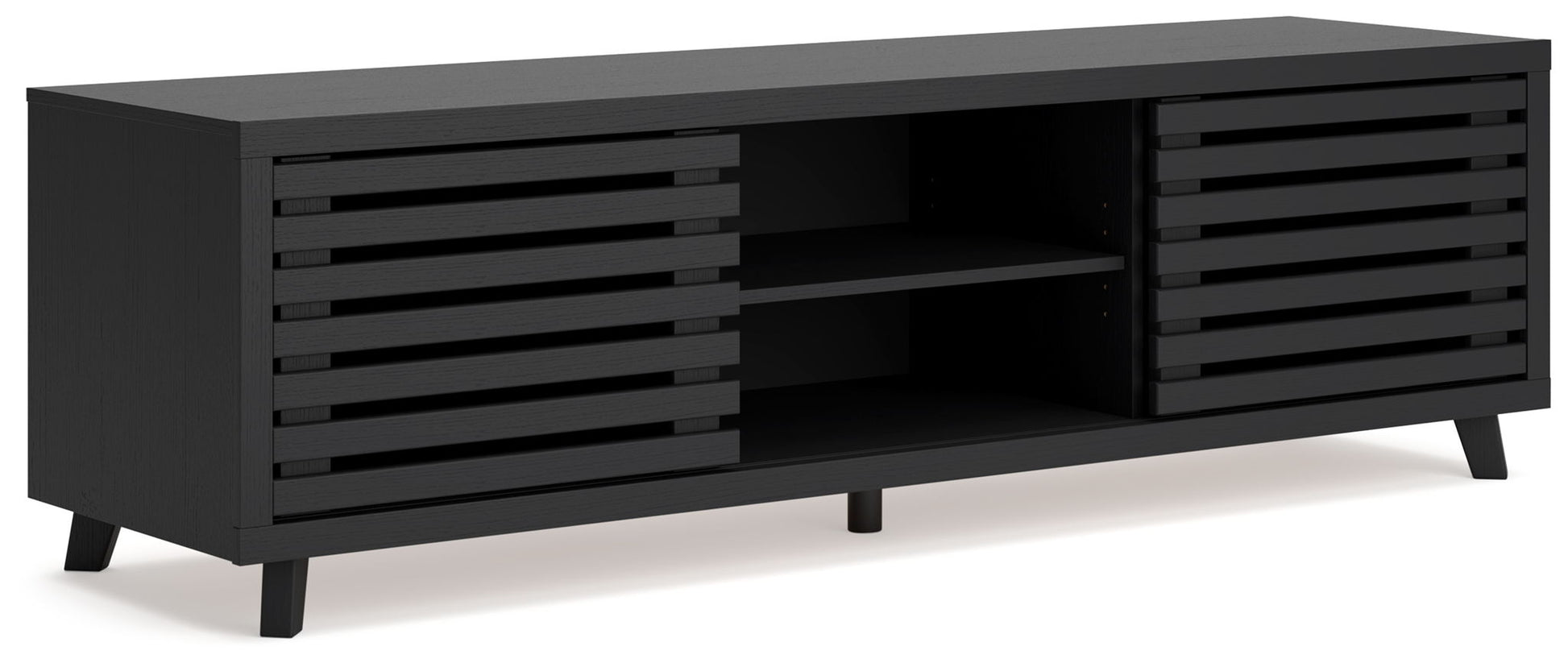 Danziar - Black - Extra Large TV Stand - Hornell Furniture Outlet