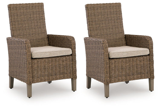 Laguna Heights - Arm Chair With Cushion (Set of 2) - Beige - Hornell Furniture Outlet