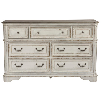 Magnolia Manor - 7 Drawer Dresser - Hornell Furniture Outlet