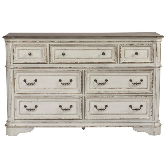 Magnolia Manor - 7 Drawer Dresser - Hornell Furniture Outlet