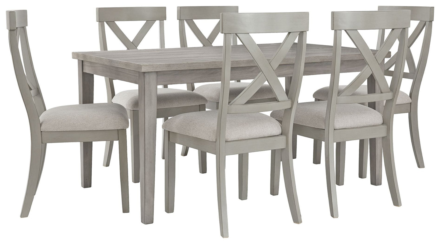 Parellen - Gray - Rectangular Dining Room Table - Hornell Furniture Outlet