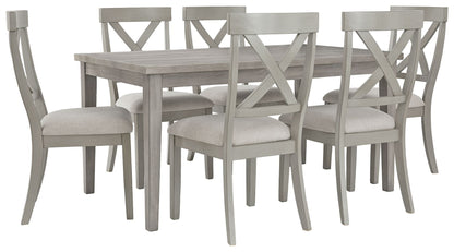 Parellen - Gray - Rectangular Dining Room Table - Hornell Furniture Outlet