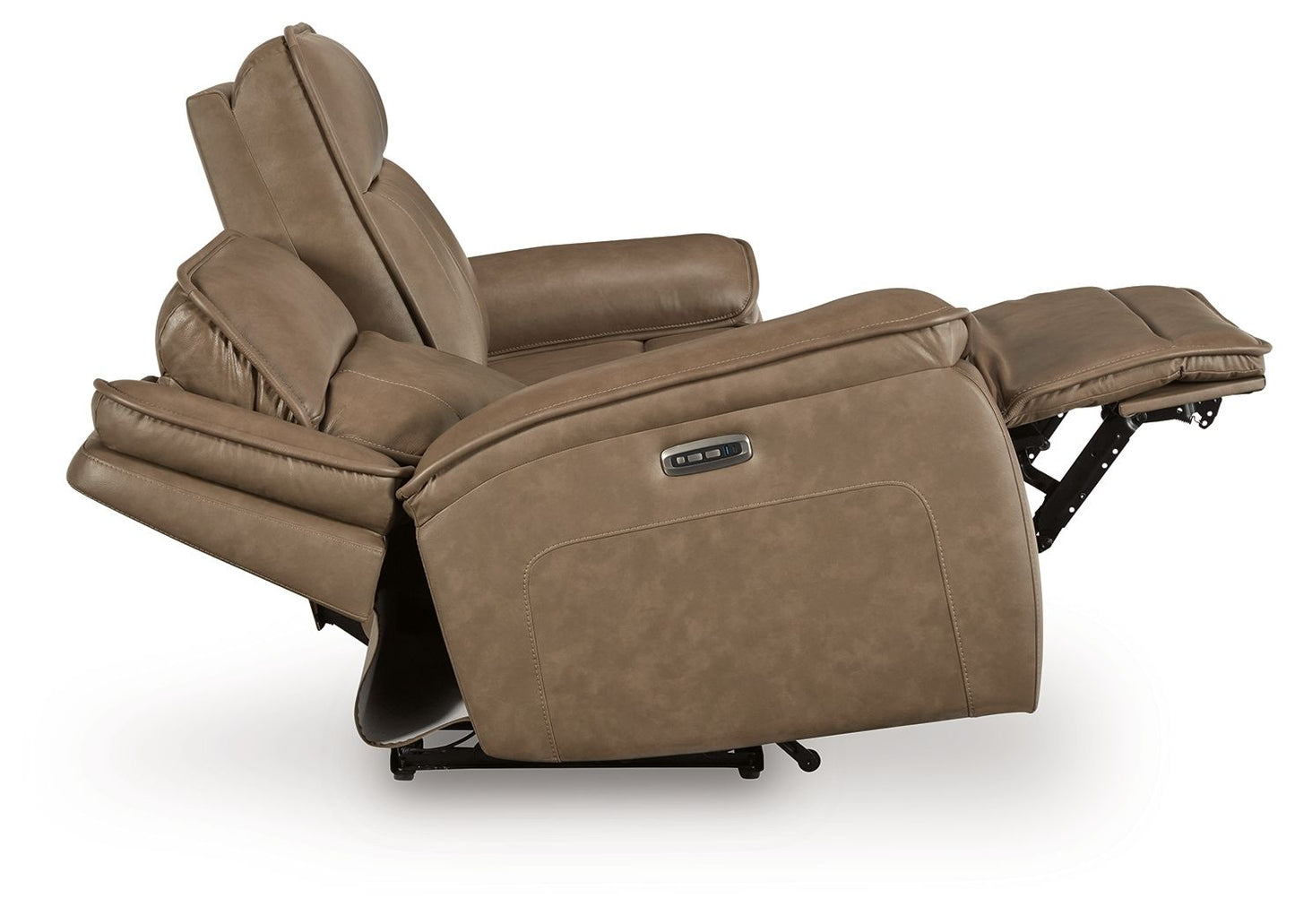 Glencroft - Power Reclining Sofa With Adjustable Headrest - Sahara - Hornell Furniture Outlet