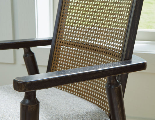 Galliden - Black - Dining Upholstered Arm Chair (Set of 2) - Hornell Furniture Outlet