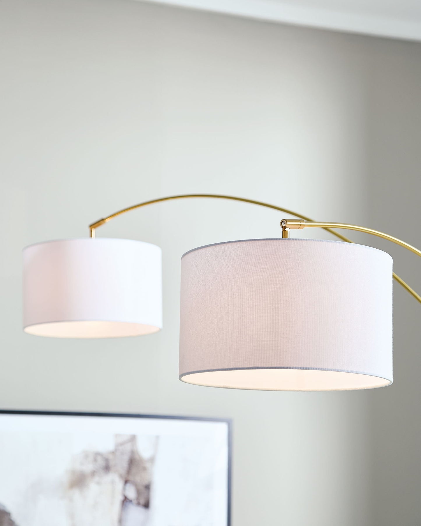 Valo - Metal Arc Lamp - Gold Finish - Hornell Furniture Outlet