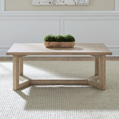 Proximity Place - Rectangular Cocktail Table - Light Brown - Hornell Furniture Outlet