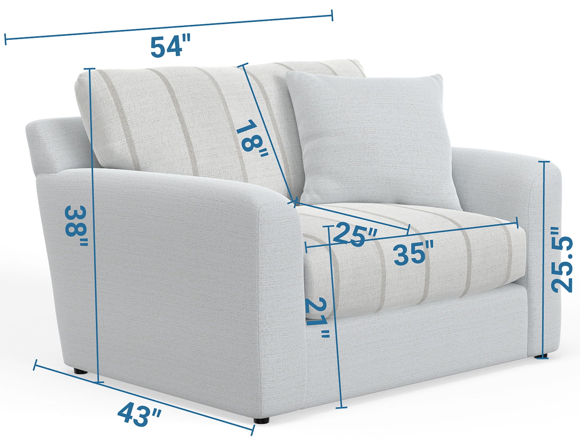 Lindsey - Chair & 1/2 - Hornell Furniture Outlet