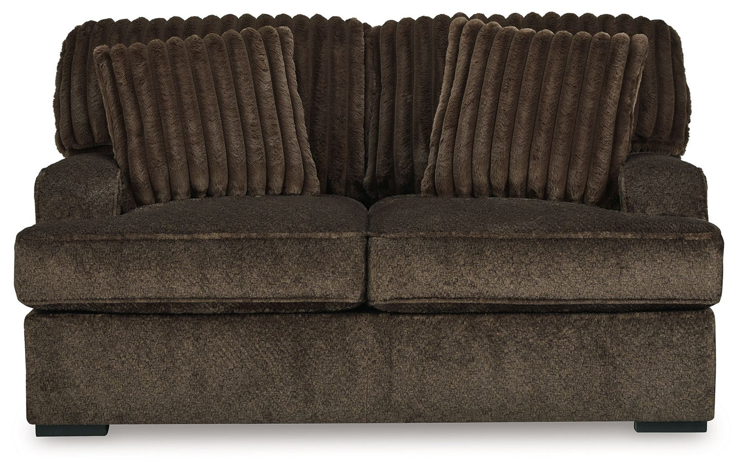 Aylesworth - Chocolate - Loveseat - Hornell Furniture Outlet