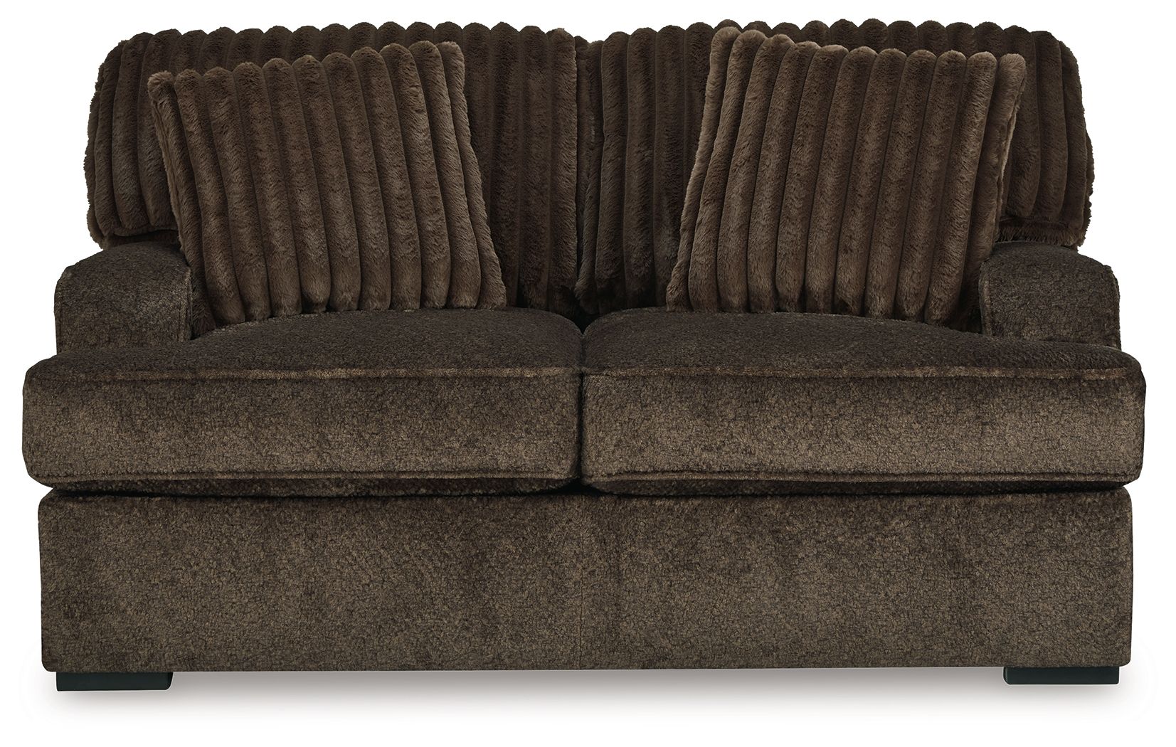 Aylesworth - Chocolate - Loveseat - Hornell Furniture Outlet