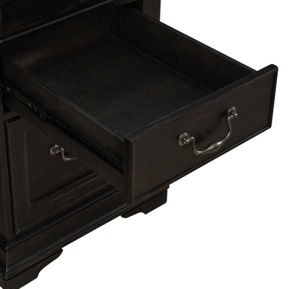 Meritage - Jr Executive Desk - Black - Hornell Furniture Outlet