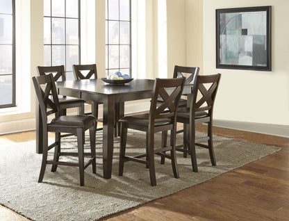 Crosspointe - Counter Table - Brown - Hornell Furniture Outlet