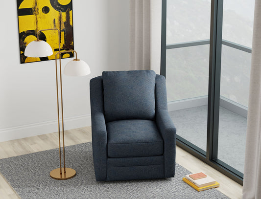 Foley - Swivel Chair - Jeans - Hornell Furniture Outlet