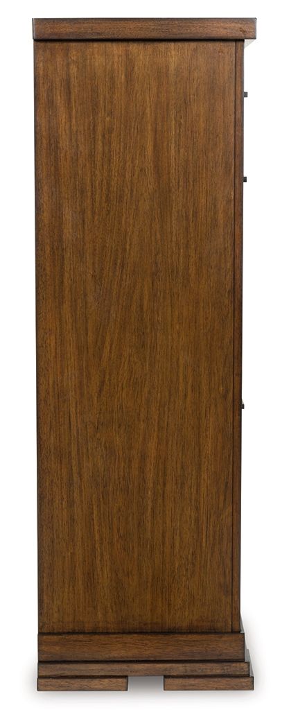 Taffenbrook - Medium Brown - Five Drawer Chest - Hornell Furniture Outlet
