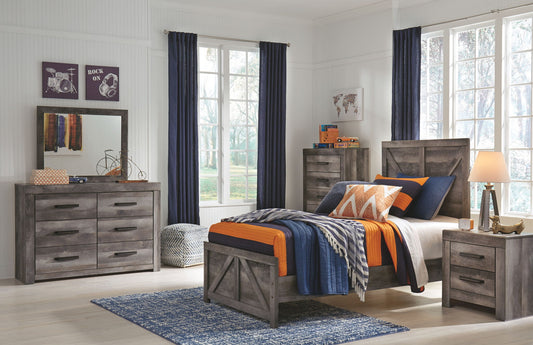 Wynnlow - Crossbuck Panel Bed - Hornell Furniture Outlet
