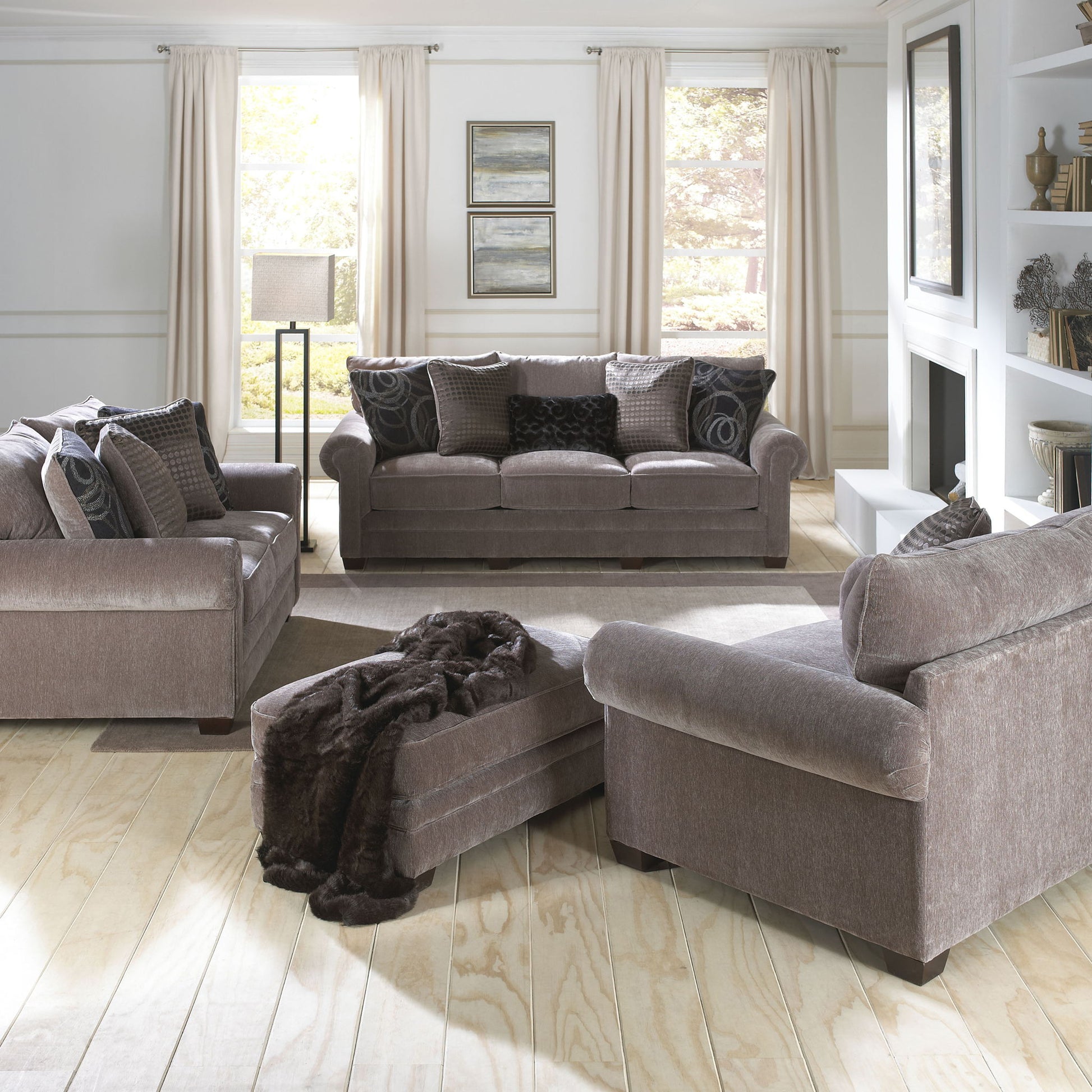 Austin - Sofa - Beige - Hornell Furniture Outlet