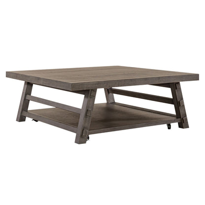 Modern Farmhouse - Oversized Square Cocktail Table - Hornell Furniture Outlet
