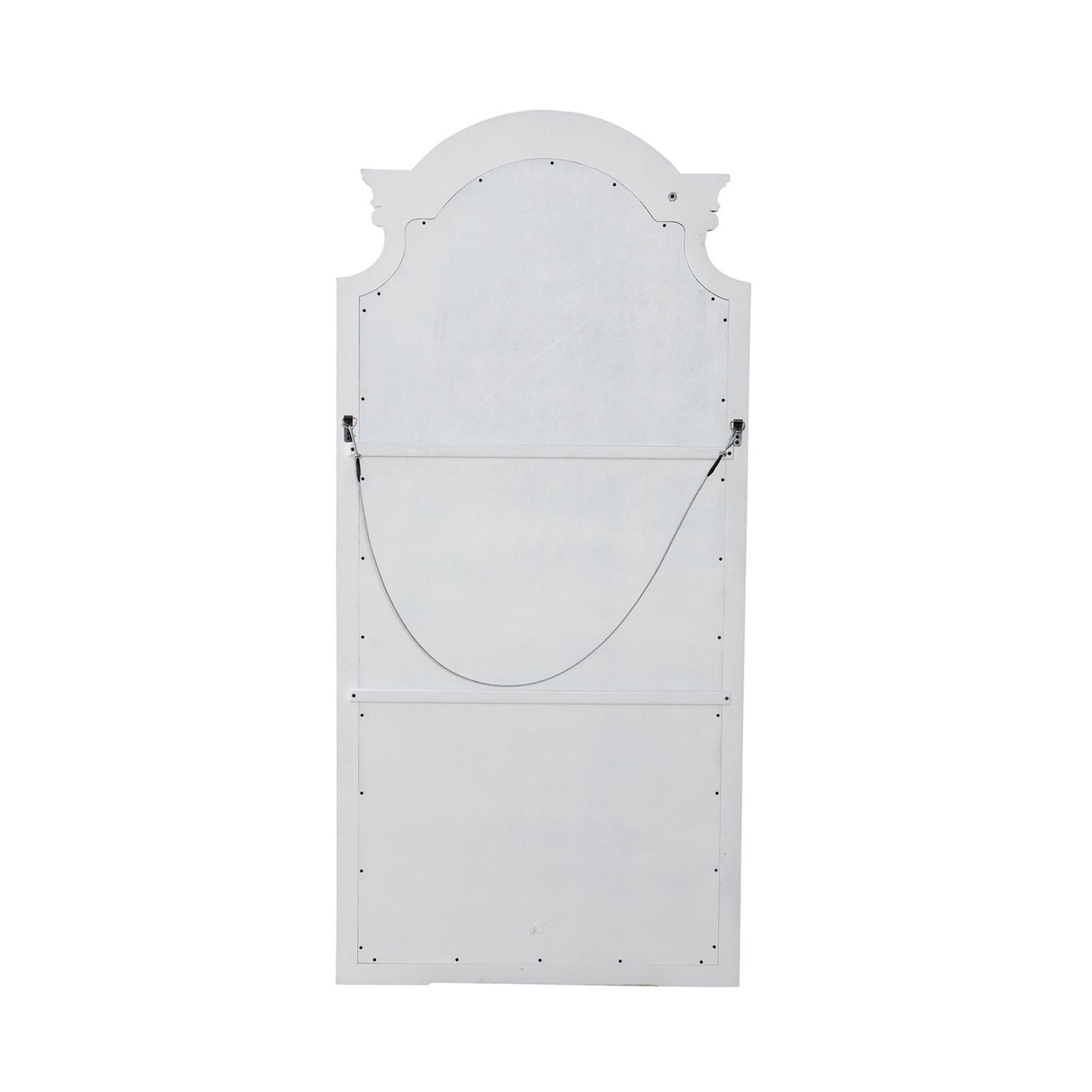Magnolia Manor - Floor Mirror - White - Hornell Furniture Outlet