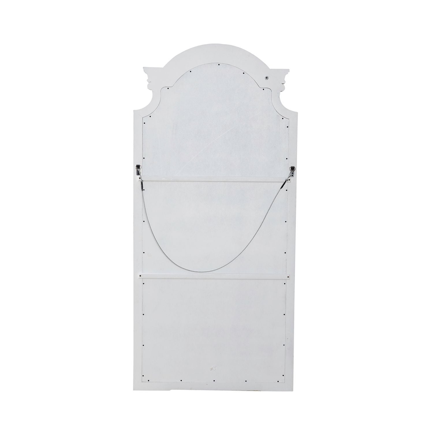 Magnolia Manor - Floor Mirror - White - Hornell Furniture Outlet