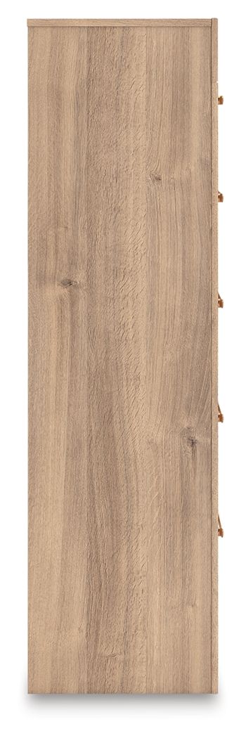 Kinlanni - Five Drawer Chest - Tan - Hornell Furniture Outlet