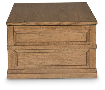 Sharlance - Light Brown - Lift Top Cocktail Table - Hornell Furniture Outlet