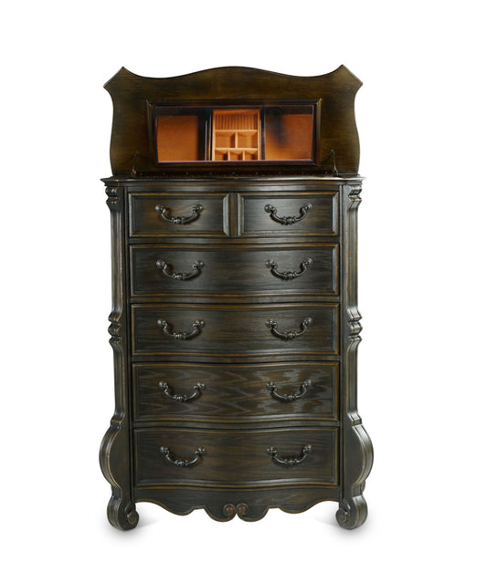 Rhapsody - Lift Top Chest - Dark Brown - Hornell Furniture Outlet