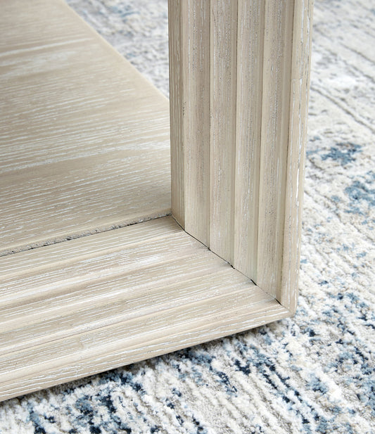 Marxhart - Bisque - Square End Table - Hornell Furniture Outlet