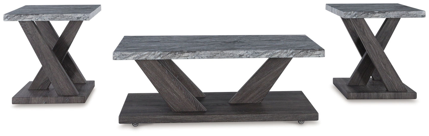 Bensonale - Brown / Gray - Occasional Table Set (Set of 3) - Hornell Furniture Outlet