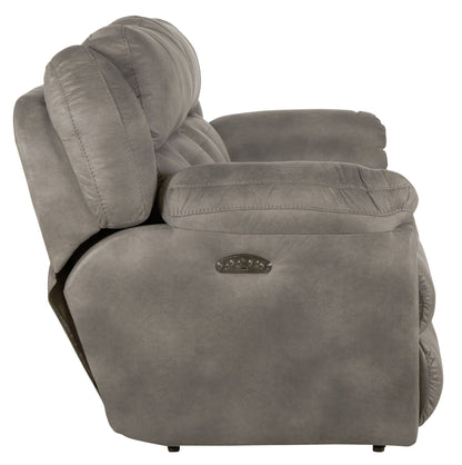 Ferrington - Power Lay Flat Reclining Sofa with Power Adjustable Headrest - Hornell Furniture Outlet