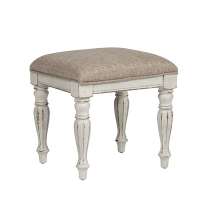 Magnolia Manor - 3 Piece Vanity Set - White - Hornell Furniture Outlet