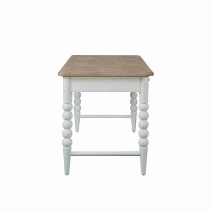 Turnberry Park - Writing Desk - Washed White & Toasted Oat - Hornell Furniture Outlet