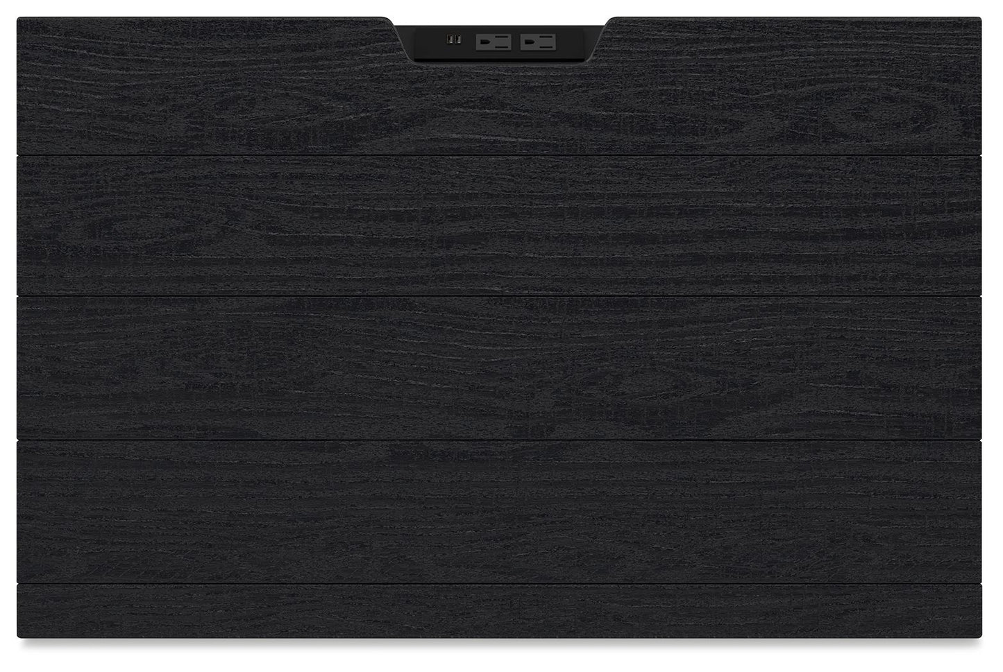 Londer - Black - Two Drawer Night Stand - Hornell Furniture Outlet