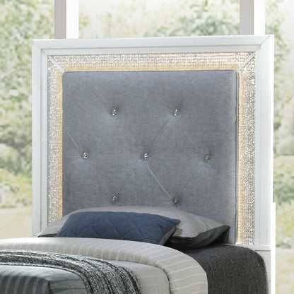 Reflections - Upholstered Panel Headboard With Lights - Hornell Furniture Outlet