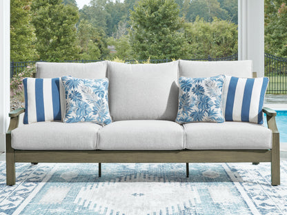 Rainier Ranch - Sofa With Cushion - Brown / Beige - Hornell Furniture Outlet