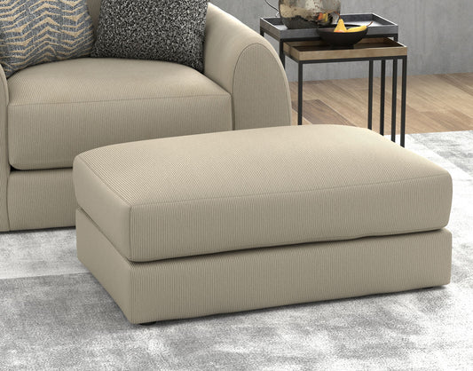 Ezra - Ottoman - Twine - Hornell Furniture Outlet
