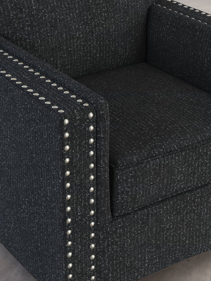 Jasmine Peaks - Coal - Chair - Hornell Furniture Outlet