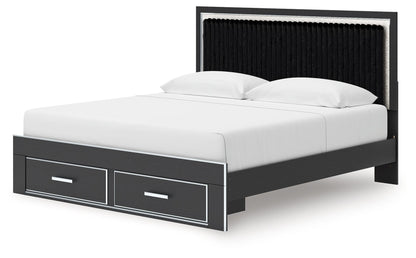 Zuraleus - Upholstered Panel Platform Storage Bed - Hornell Furniture Outlet