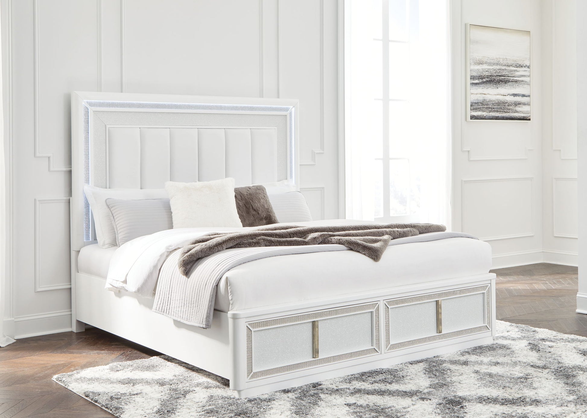 Chalanna - Upholstered Storage Bed - Hornell Furniture Outlet