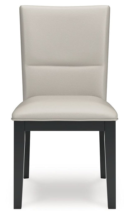 Glinari - Taupe / Black - Dining Upholstered Side Chair (Set of 2) - Hornell Furniture Outlet